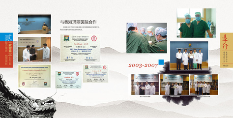 郑州市骨科医院关节病科20周年纪念画册